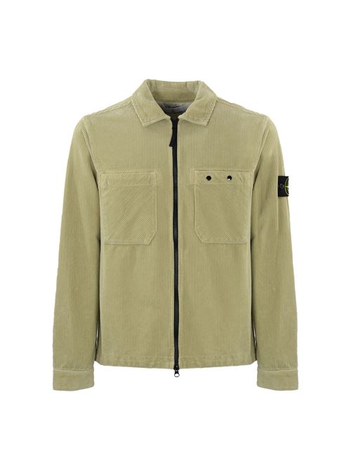 Overshirt 11604 in velluto Plaster STONE ISLAND | 811511604V0097